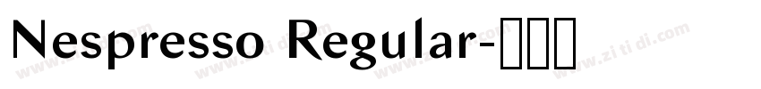 Nespresso Regular字体转换
